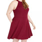 Speechless Women's Trendy Plus Size Bow-Back A-Line Dress Purple Size 16