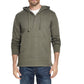 Weatherproof Vintage Men's Sweater Hooded Waffle Knit Pocket Green Size Small