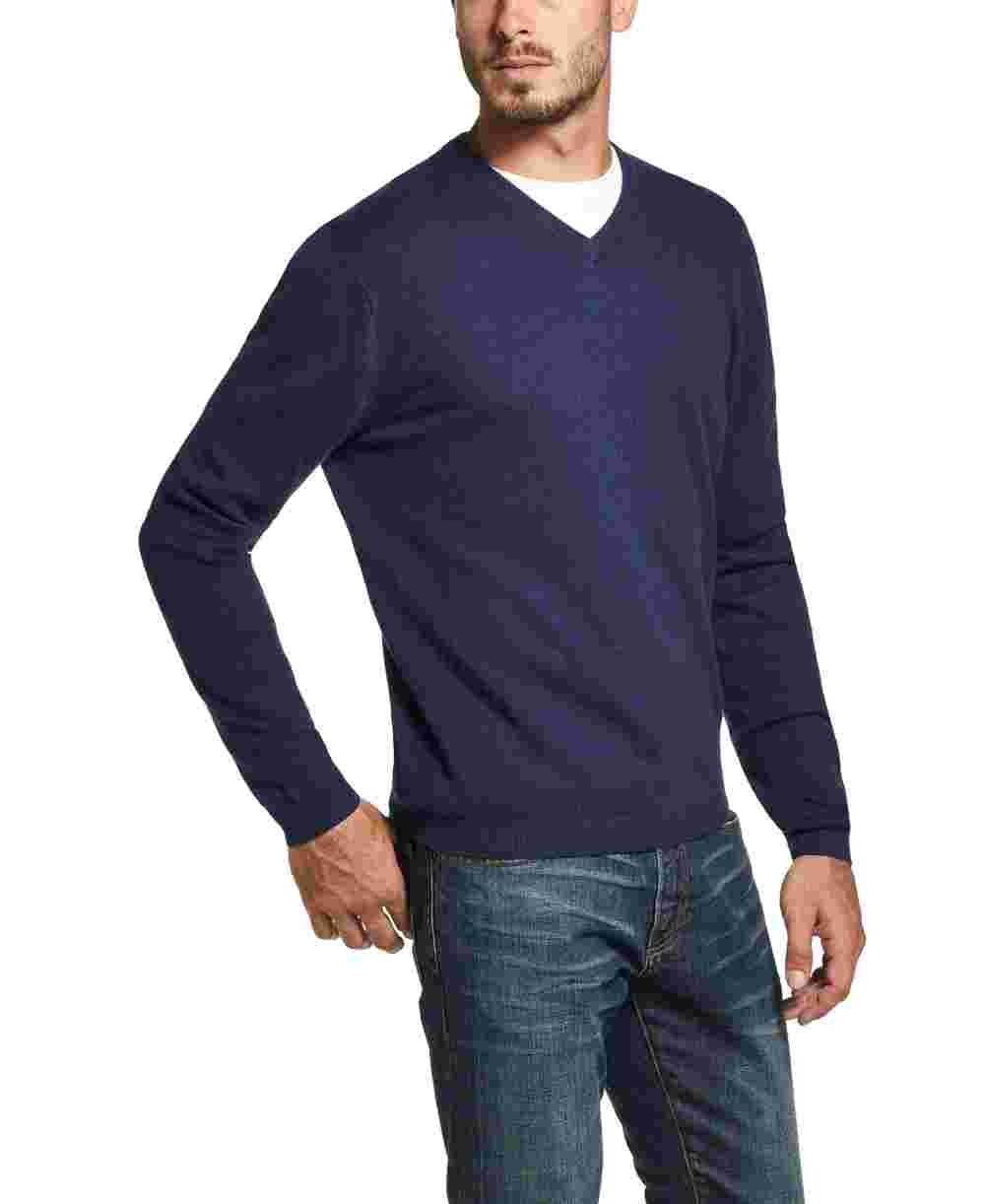 Weatherproof Vintage Men's V Neck Sweater Blue Size X-Large
