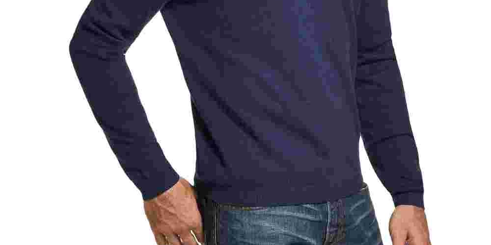 Weatherproof Vintage Men's V Neck Sweater Blue Size X-Large