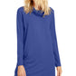 Eileen Fisher Women's Cowl Neck Tunic Top Purple Size Small