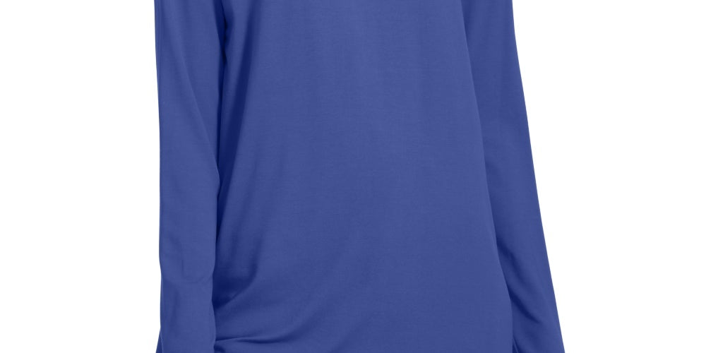 Eileen Fisher Women's Cowl Neck Tunic Top Purple Size Small