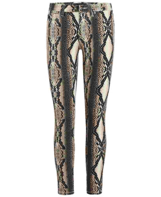 Joe's Women's The Icon Snake Print Skinny Jeans Brown Size 24