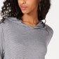 Gypsies & Moondust Junior's Cropped Gingham Hoodie Black Size Large