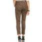 7 For All Mankind Women's Animal Print Jeans Dark Beige