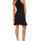 Teeze Me Junior's Ruffled Fit & Flare Dress Black Size 0