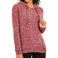 Hippie Rose Junior's Chenille Hoodie Purple Size X-Small