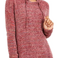 Hippie Rose Junior's Chenille Hoodie Purple Size X-Small