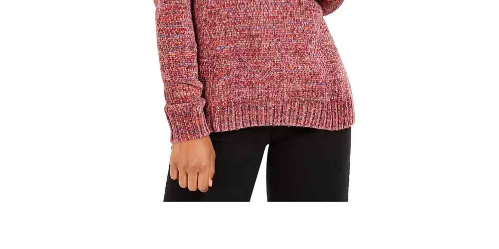 Hippie Rose Junior's Chenille Hoodie Purple Size X-Small