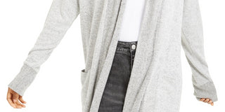 Hippie Rose Junior's Cozy Cardigan White Size X-Small