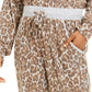 Hippie Rose Juniors' Cozy Jogger Pants Brown Size X-Large