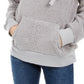 Hippie Rose Juniors' Sherpa Hoodie Gray Size X-Small