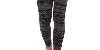 Hippie Rose Junior's Fleece Lined Leggings Charcoal Size X-Large