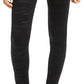 Hippie Rose Junior's High Waisted Fleece Lined Leggings Black Size Large