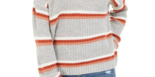 Hippie Rose Juniors' Button-Shoulder Sweater Gray Size Small