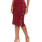 Hippie Rose Juniors' Button Sweater Skirt Red Size Large