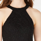 B Darlin Junior's Sleeveless Halter Short Fit  Flare Party Dress Black Size 5/6