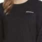 Dickies Women's Cotton Long Sleeve Logo Detail T-Shirt Black Size X-Small