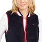 Tommy Hilfiger Women's Sherpa Vest Navy Size Large