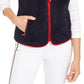 Tommy Hilfiger Women's Sherpa Vest Navy Size Large
