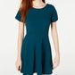 Speechless Juniors' Skater Dress Blue Size Small
