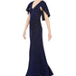 Jessica Howard Women's Capelet Gown Charcoal Size 14