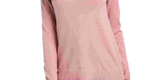 Planet Gold Junior's Crewneck Sweater Pink Size Medium