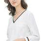 Calvin Klein Women's Illusion-Trimmed Blouse White Size Extra Large