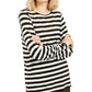 Michael Kors Women's Striped Long-Sleeve Top White Size X-Large