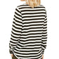 Michael Kors Women's Striped Long-Sleeve Top White Size X-Large