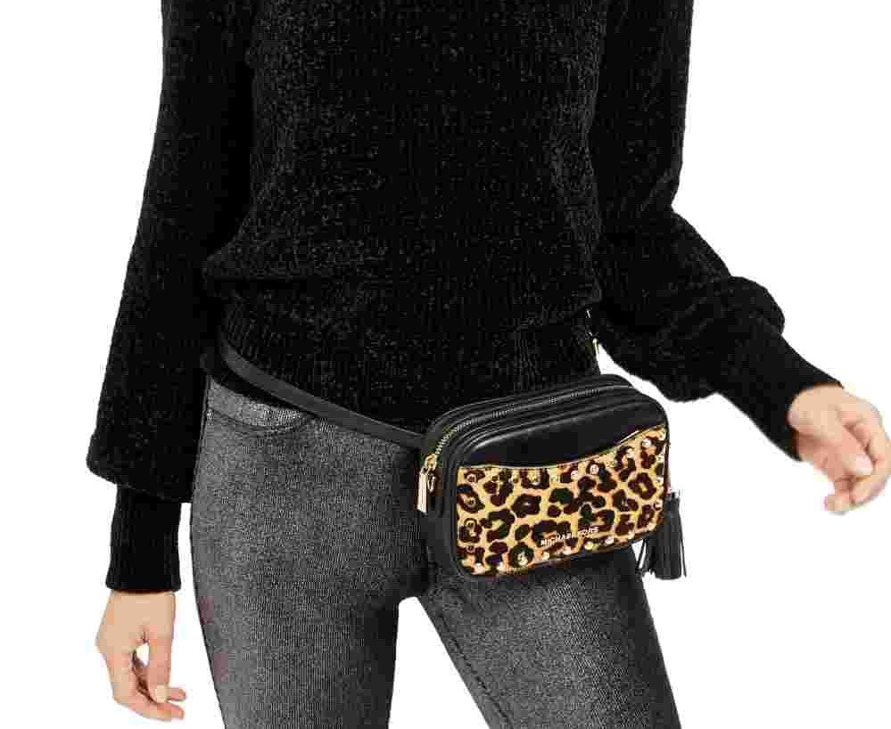 Michael Kors Women's Crew Neck Sweater All Black Size X-Large