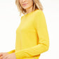 Michael Kors Women's Snap-Hem Sweater Yellow Size X-Small