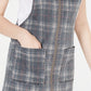 Tinseltown Juniors' Plaid Skirtall Black Size Medium