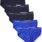 Calvin Klein Men's 6 Pk Hip Briefs Blue Size X-Large