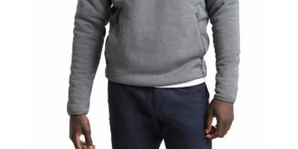 The North Face Men's Gray Small Sherpa Patrol Snap Button Neck Sweater Gray Size Small