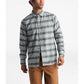 The North Face Men's Thermocore Plaid Flannel Button Up Long Sleeve Grey Gray Size Small