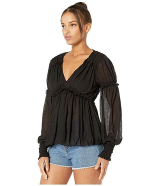 Free People Women's Day Dreaming Top Size  Black Size Small
