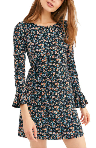 Free PeopleWomen's Say Hello Mini Dress Black Size X-Small