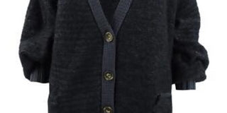 Free People Women's Snow Drop Cardigan Sweater Black Size X-Small