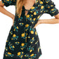 Free People Women's Adelle Floral Print Tunic Black Size Medium