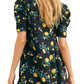 Free People Women's Adelle Floral Print Tunic Black Size Medium