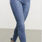 Free People Women's Feel Alright Skinny Jeans Dark Blue Size 27
