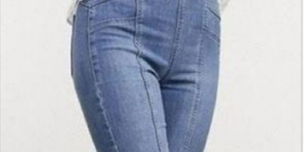 Free People Women's Feel Alright Skinny Jeans Dark Blue Size 27