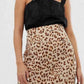 Free People Women's Normani Leopard Print Bias Cut Midi Skirt Brown Size 12