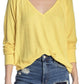Free People Women's Santa Clara Thermal Top Yellow Size Small