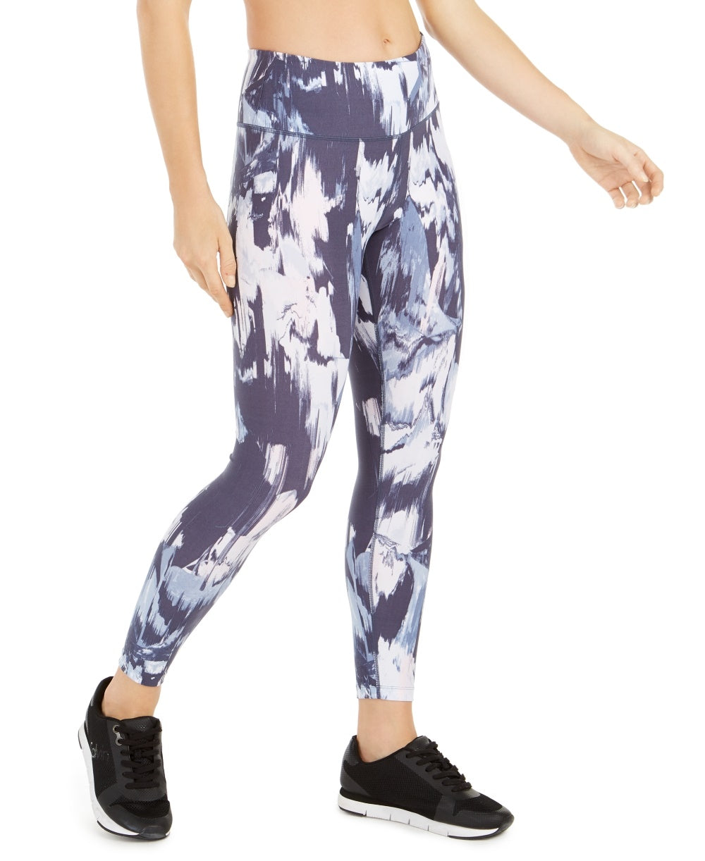 Calvin Klein Women's Printed High Waist Leggings Pink Size Small