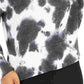 Pink Rose Juniors' Mock-Neck Tie-Dyed Sweatshirt Black Size Medium