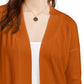 Pink Rose Juniors' Open Cardigan Sweater Dark Brown Size Medium