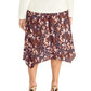 Rachel Roy Women's Trendy Plus Size Printed A-Line Skirt Red Size 3X