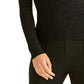 Rachel Roy Metallic Ringer Pullover Sweater Black Size X-Large